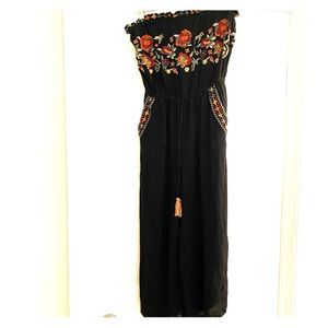 American Eagle embroidered jumpsuit